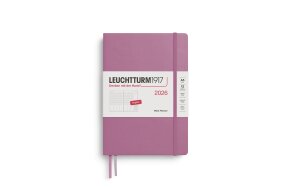 LEUCHTTURM WEEK PLANNER 2026 A5 HC 12 MONTHS DUSTY ROSE 372760